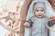 Человечки нательные Комбинезон - слип для новорожденных на байке, интерлок, серо-голубой, Little Angel Фото №2