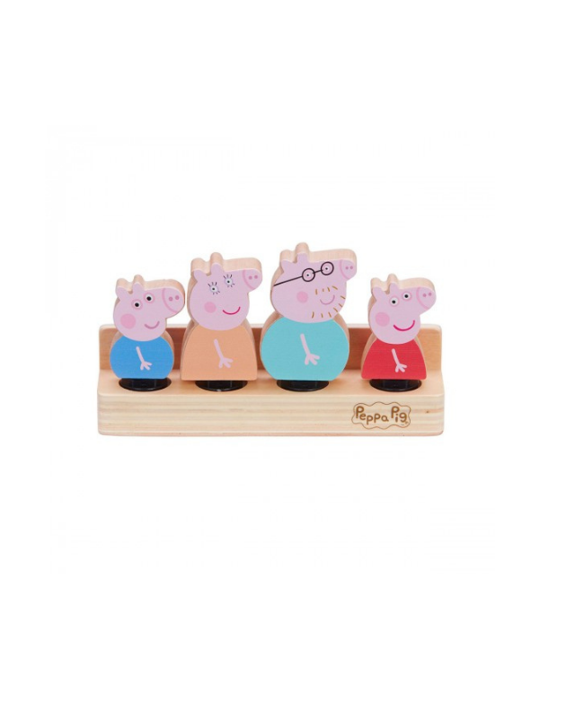 Ролевые игрушки Деревянный набор фигурок Peppa Семья Пеппы, ТМ Peppa