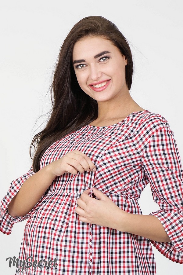 Блузи, сорочки Картата блуза для вагітних і годуючих SHADE, Юла мама