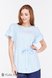 Блузы, рубашки Блузка для беременных и кормящих MARION, голубое шамбре, Юла мама Фото №5