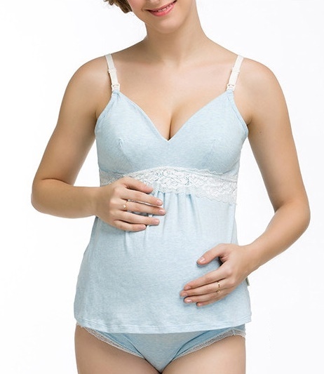 Топы для кормления Комплект для беременных и кормящих мам Blue, 502, ТМ ЭкоМама