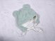 Чепчики, шапочки для новорождённых Велюровая шапка Tessera, сизая, MagBaby Фото №2