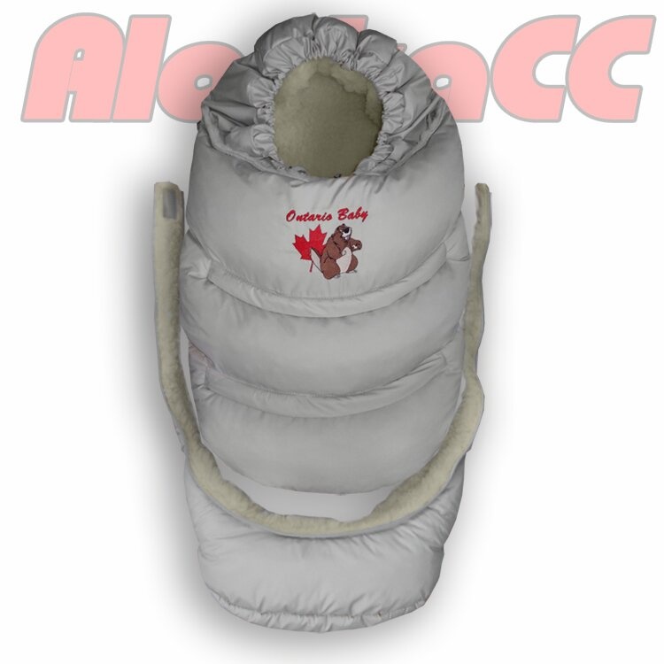 Конверт-трансформер для новорожденных зимний Alaska Climate Control SMART подкладочная ткань на овчине, василек, ТМ Ontario Linen