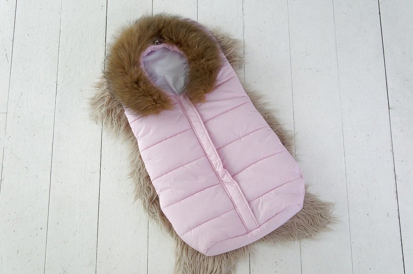 Конверт для новорожденных зимний Дутик Snowman розовый, MagBaby