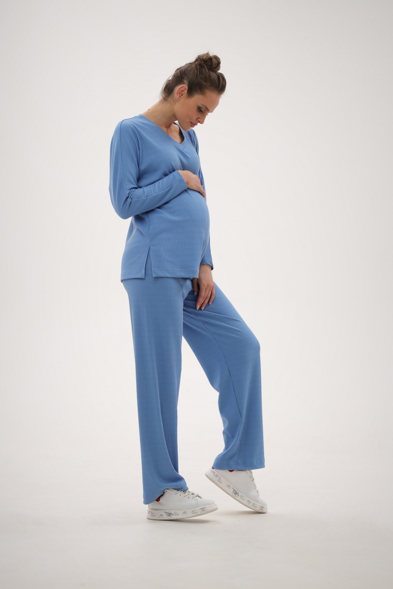 Блузи, сорочки Костюм для вагітних, темно-блакитний, ТМ Dianora