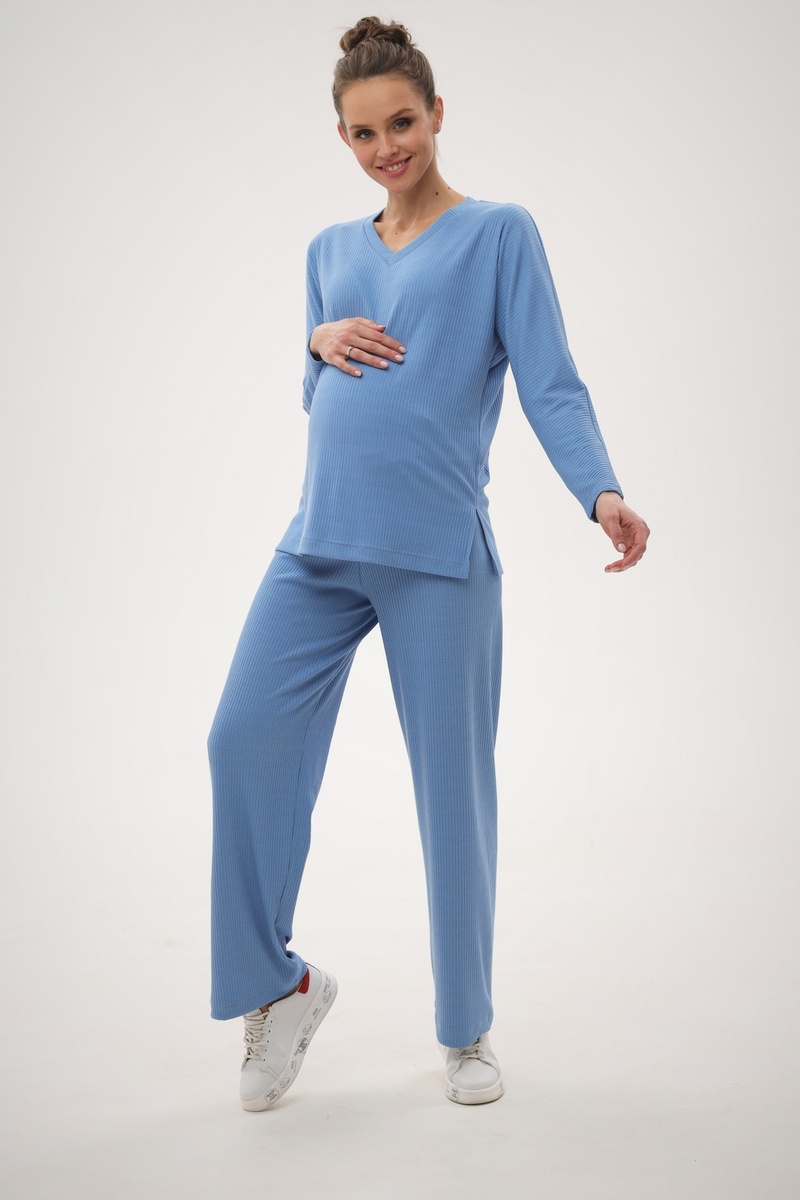 Блузи, сорочки Костюм для вагітних, темно-блакитний, ТМ Dianora