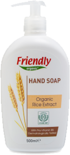 Органическая косметика для мамы Органическое жидкое мыло (с рисовым экстрактом), 500 мл, Friendly organic