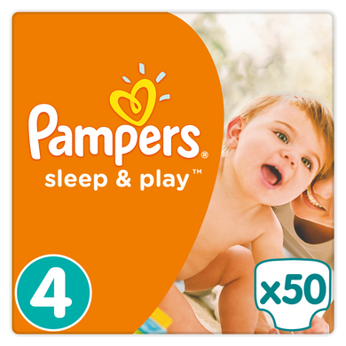Подгузники Sleep&Play Maxi 4, 7-14 кг, 50 шт, Pampers