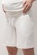 Спортивные костюмы Хлопковый костюм из футболки с шортами для беременных и кормящих мам MIKAELA, молочный, Юла Мама Фото №6