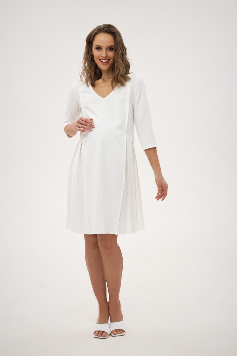 Сукня для для вагітних і годуючих мам, білий, ТМ Dianora, Білий, S