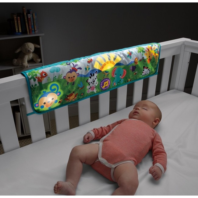 Іграшки на ліжечко, коляску, автокрісло Ігрова панель для дитячого ліжка Джунглі, Fisher-Price
