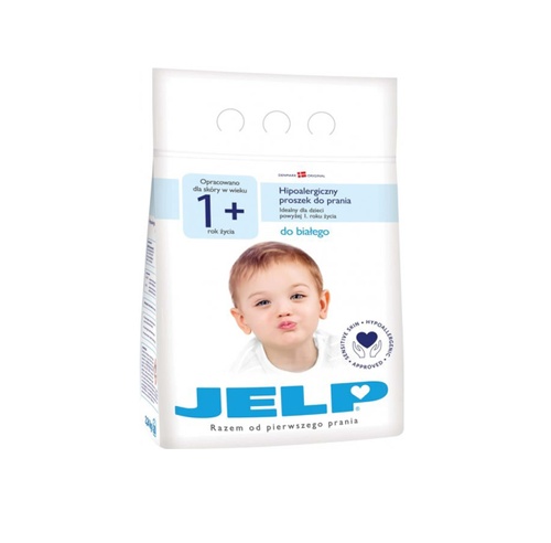 Пральні порошки Гіпоалергенний пральний порошок для білого JELP 1+ 2,24 кг , JELP