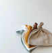 Чепчики, шапочки для новонародженних Шапочка вузлик інтерлок, світлий беж, інтерлок на байці, Little Angel Фото №1