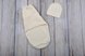 Пелюшки-кокони Євро пелюшка на липучках + шапочка, Ангорова, 0-3 міс, молочна, MagBaby Фото №1