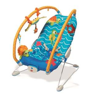 Шезлонги, кресла-качалки Детское кресло-качалка Подводный мир, ТМ Tiny Love