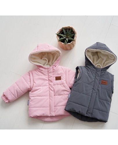 Куртки и пальто Куртка-Трансформер Super Jacket, розовый, Kid`s fantasy
