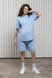 Спортивные костюмы Хлопковый костюм из футболки с шортами для беременных и кормящих мам MIKAELA, голубой, Юла Мама Фото №1