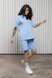 Спортивные костюмы Хлопковый костюм из футболки с шортами для беременных и кормящих мам MIKAELA, голубой, Юла Мама Фото №9