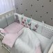 Постелька Комплект постельного белья в кроватку Art Design Зайчики + бортик коса, 6 элементов, Маленькая Соня Фото №4