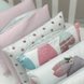 Постелька Комплект постельного белья в кроватку Art Design Зайчики + бортик коса, 6 элементов, Маленькая Соня Фото №11