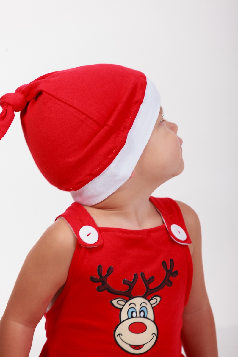 Чепчики, шапочки для новорождённых Шапочка Санта-Клауса, красная, MagBaby.