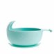 Посуд для дітей Силіконова тарілка на присосці HAPPY MEAL, блакитна, ТМ Kinderenok Фото №3