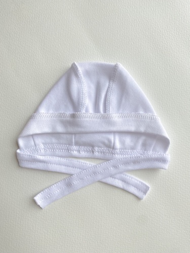 Чепчики, шапочки для новонародженних Чепчик з манжетом, інтерлок, Little Angel
