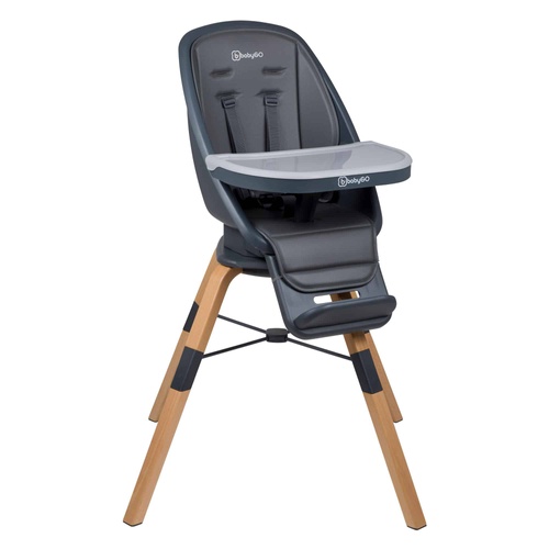 Стульчики для кормления Детский стульчик для кормления 3в1 BabyGO Carou 360°, серый, BabyGO