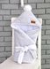 Демисезонные конверты Конверт-одеяло для новорожденных велюровый демисезонный, на трикотаже, серый меланж, MagBaby Фото №1
