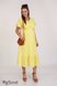Платья на каждый день Платье длины миди для беременности и кормления ZANZIBAR, яркий желтый, Юла Мама Фото №1