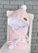 Демисезонные конверты Конверт-одеяло для новорожденных велюровый демисезонный, на трикотаже, розовый меланж, MagBaby Фото №1