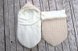 Зимние конверты Конверт-кокон для новорожденных вязаный, зимний, на махре,бежевый, MagBaby Фото №2