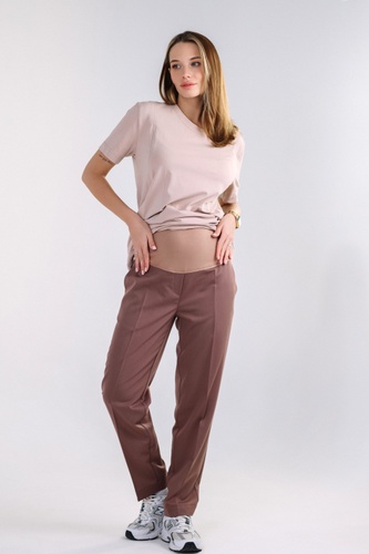 Штаны Стильные брюки для беременных, шоколад, ТМ Dianora