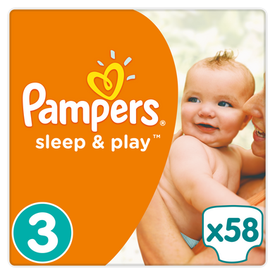 Підгузники Pampers Sleep&Play Midi 3, 4-9 кг, 58 шт