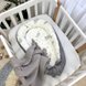 Коконы для новорожденных Кокон Baby Design Облака с месяцем, серые, Маленькая Соня Фото №1