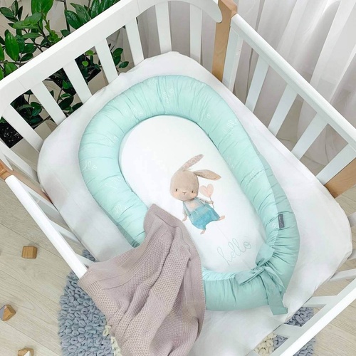 Кокони для новонароджених Кокон Baby Design Ку-ку, м'ятний Маленька Соня