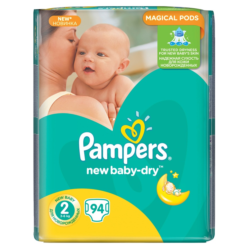 Підгузники Pampers New Baby Mini 2, 3-6 кг, 94 шт