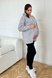 Світшоти, худі Худі з капюшоном для вагітних і годуючих мам, сірий, 2318 1228, Dianora Фото №3