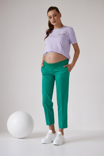 Брюки для беременных и кормящих мам Брюки для беременных 2171 1542, зеленые, ТМ Dianora