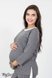 Свитера, джемпера Джемпер для беременных и кормящих RIMA, серый в молочную полоску, Юла Мама Фото №2