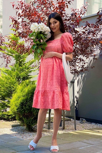 Платье для беременных и кормящих мам, персиково-розовый, ТМ Dianora, Розовый персик, S