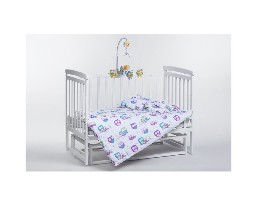Кроватки Детская кроватка TRANSFORMER с маятником без ящика белая, Дитячий сон