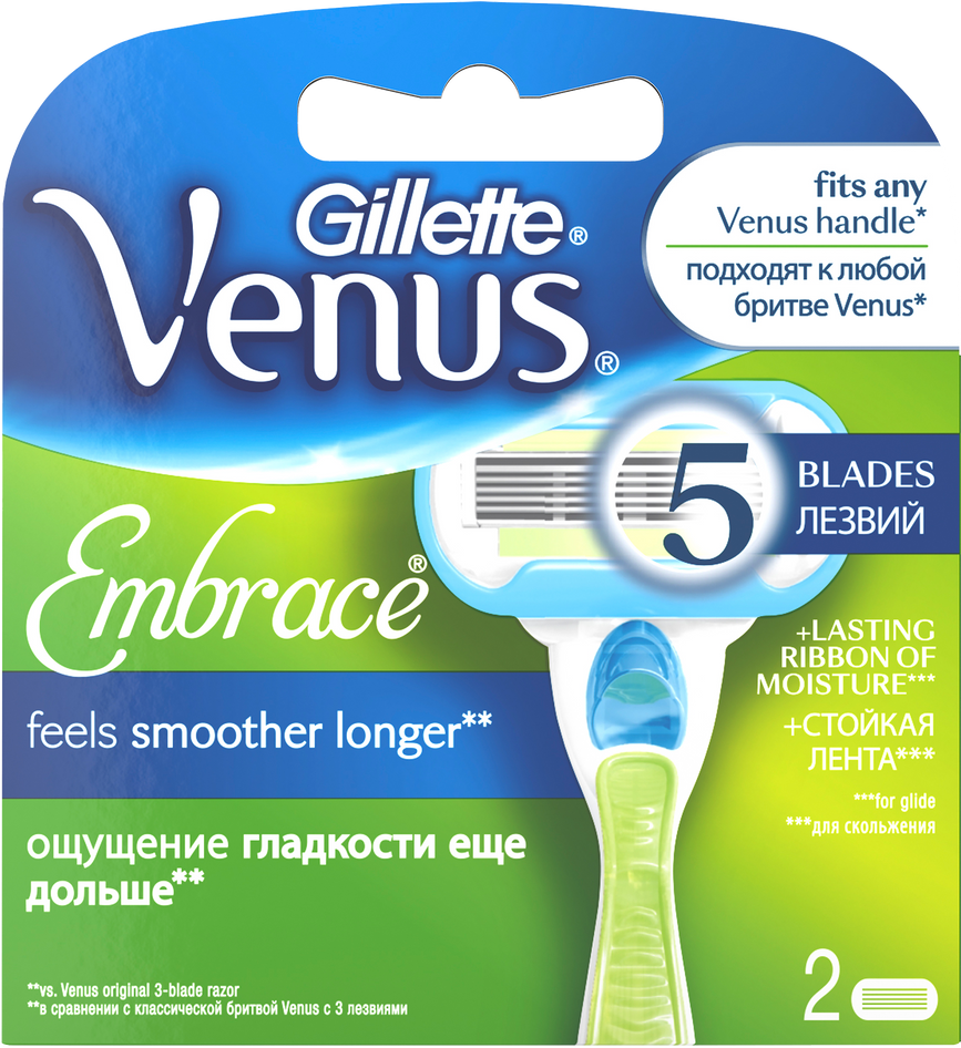 Важные мелочи  Сменные касеты для бритья Venus Embrace, Gillette