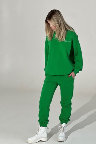 Спортивные костюмы Костюм спортивный на флисе для беременных и кормящих мам, зеленый, ТМ Dianora
