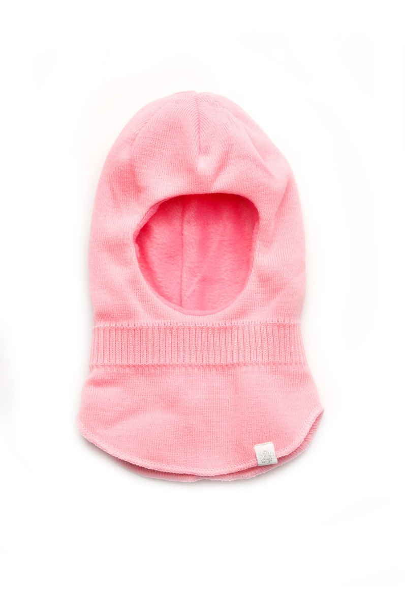 Шапка-шлем для девочки розовая, Модный карапуз