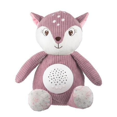 Музичні Іграшка плюшева музична з проектором Оленя - рожева, Canpol babies