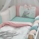 Постільна білизна Комплект Akvarel Зайка з метеликами та косою для стандартного ліжечка, 6 елементів, Маленька Соня Фото №2