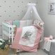 Постелька Комплект Akvarel Зайка с бабочками с косой для стандартной кроватки, 6 элементов, Маленькая Соня Фото №6