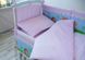 Постелька Комплект постельный Лесные друзья 6 элементов, розовый, Tigres Фото №6
