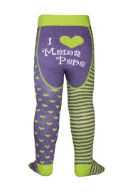Колготы Детские колготки TIP-TOP Conte-kids веселые ножки, фиолетово-салатовые
